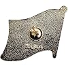 South Africa Flag Die-struck Metal Single Lapel Pin with Butterfly Clasp Closure