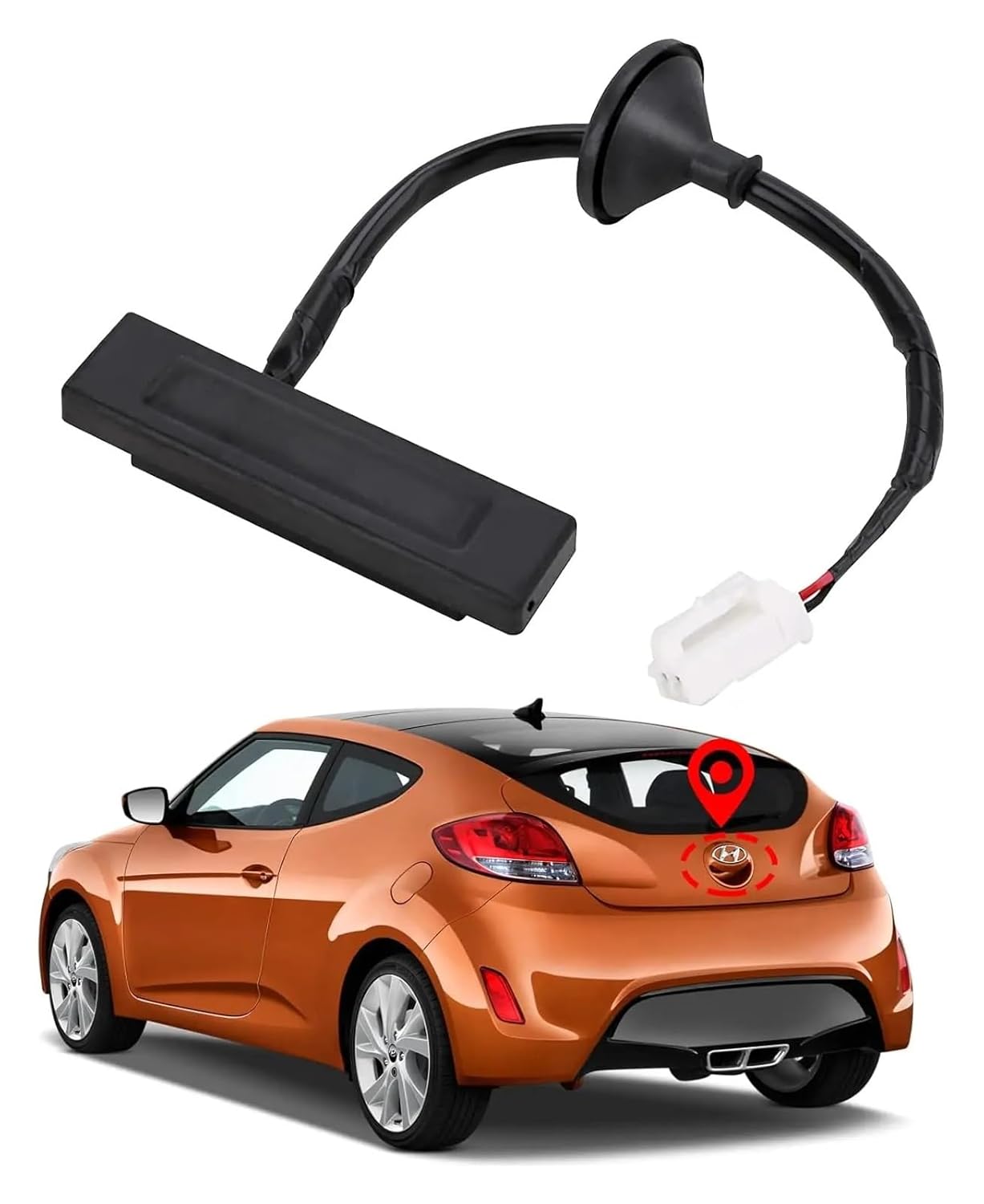 81260-2V000 Hatch Release Button Trunk Latch Compatible with Hyundai Veloster 2012-2017 Tailgate Handle Switch Opening Button 812602V000 1pc