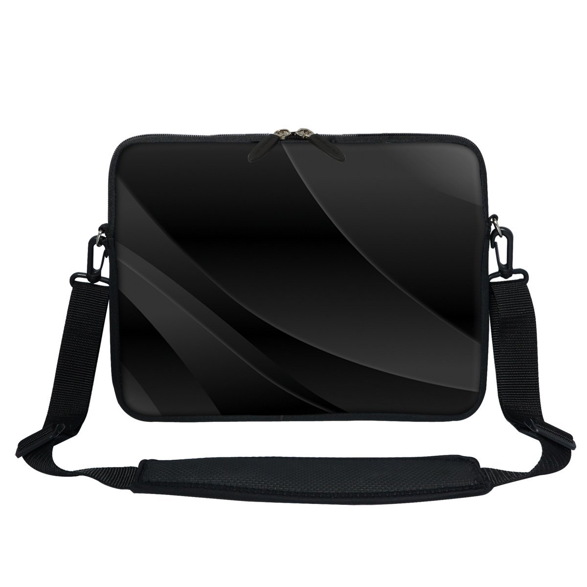 Meffort Inc 12 Inch Neoprene Laptop Sleeve Bag - Water Resistant, Hidden Handle, Adjustable Shoulder Strap, Dual Zipper, Fits Up to 11.6” - 12"