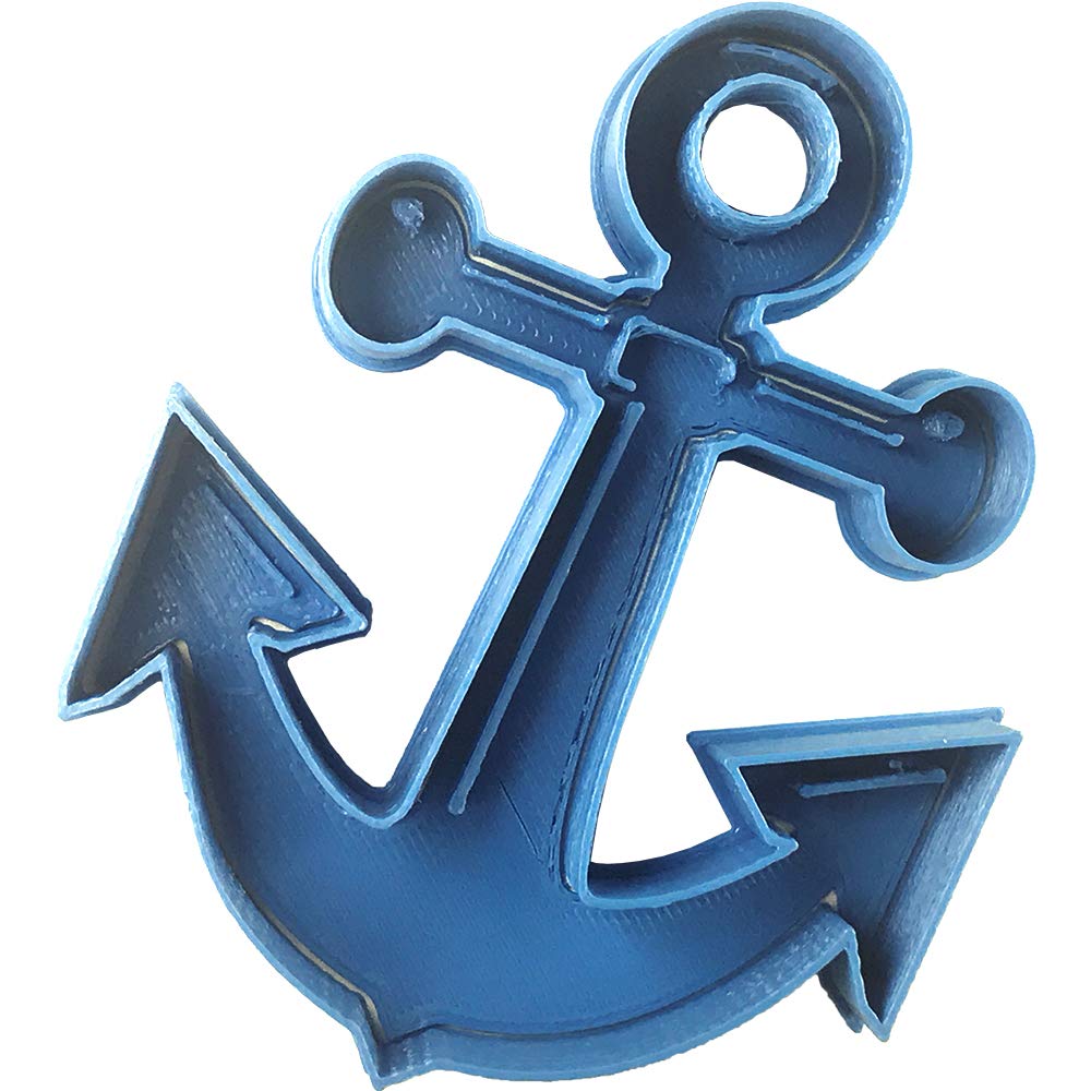 Cuticuter Anchor Cookie Cutter, Blue