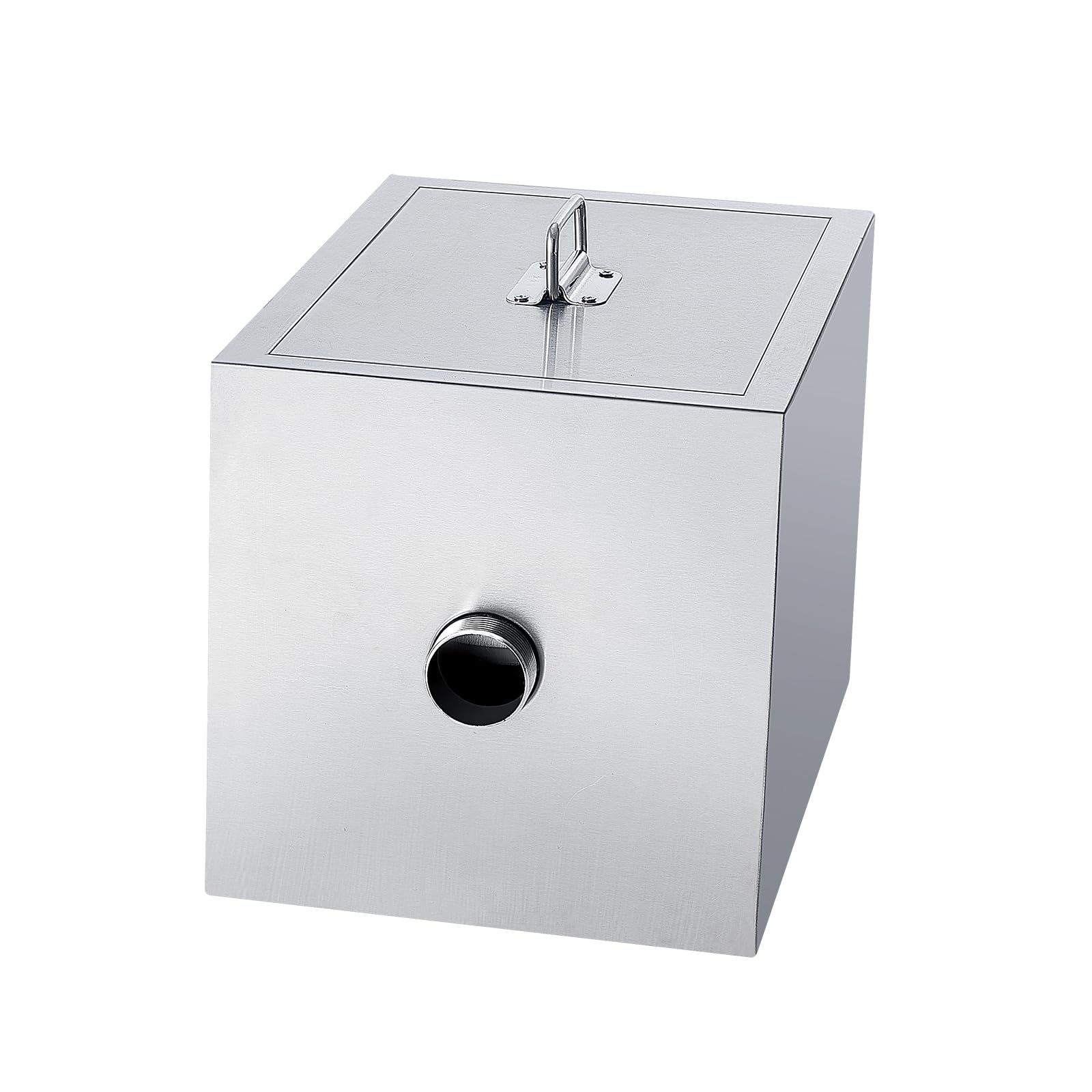 VEVOR Interceptor de Grasa Comercial Separador de Grasa 3,6kg Trampa de Grasa Entrada Lateral Acero Inoxidable Debajo del Fregadero Separador de Agua y Aceite 2,8 GPM para Cocina, Cantina, Restaurante