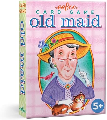 eeBoo: Juego de cartas Old Maid, las tarjetas son duraderas y fáciles de usar, instrucciones incluidas, aprendizaje educativo y divertido, para