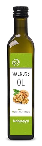 Walnussöl BIO kaltgepresst 500ml I nativ - 1. Kaltpressung I