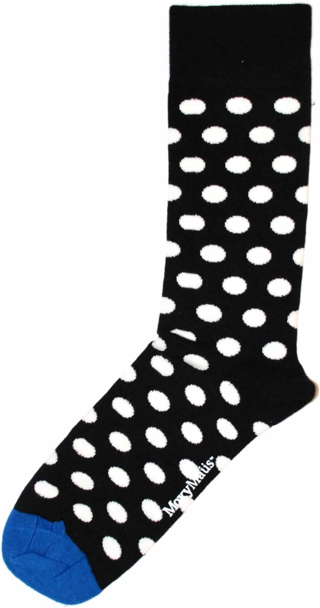 Moxy Maus Black White Polka Dot Dress Socks US 8-12.5