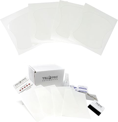 YelloPro - Copa para manija de puerta de ajuste personalizado 3M Scotchgard antiarañazos, protector de pintura, cubierta de película de protección