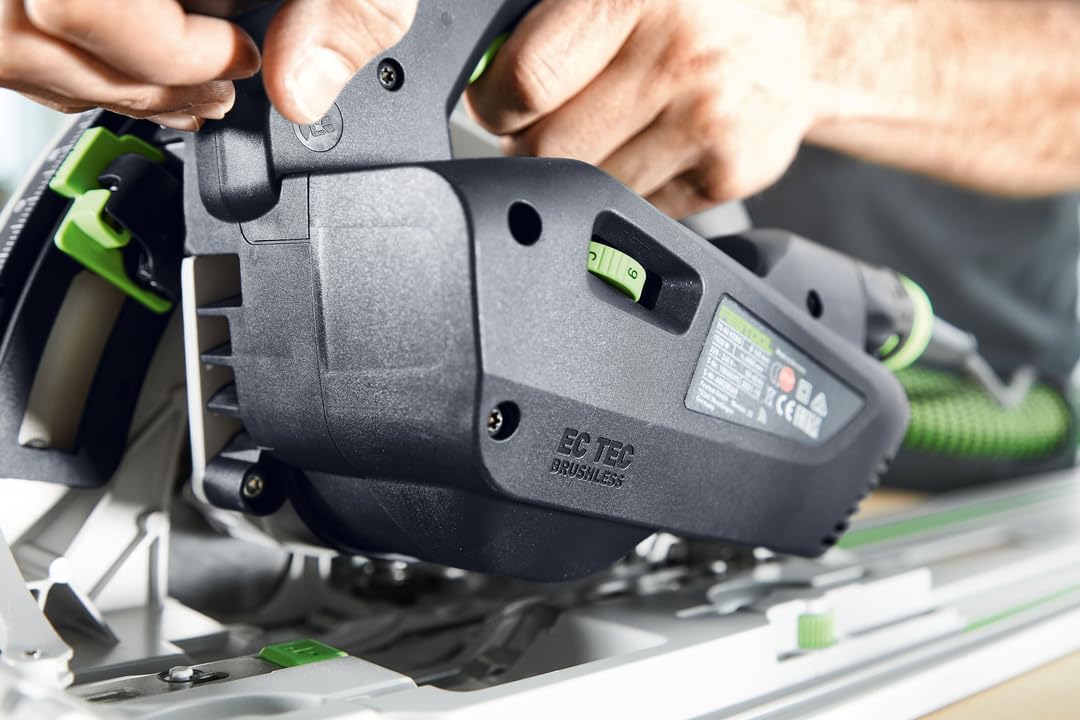 Close-up of the EC-TEC brushless motor on Festool TS 60 KEB-F-Plus