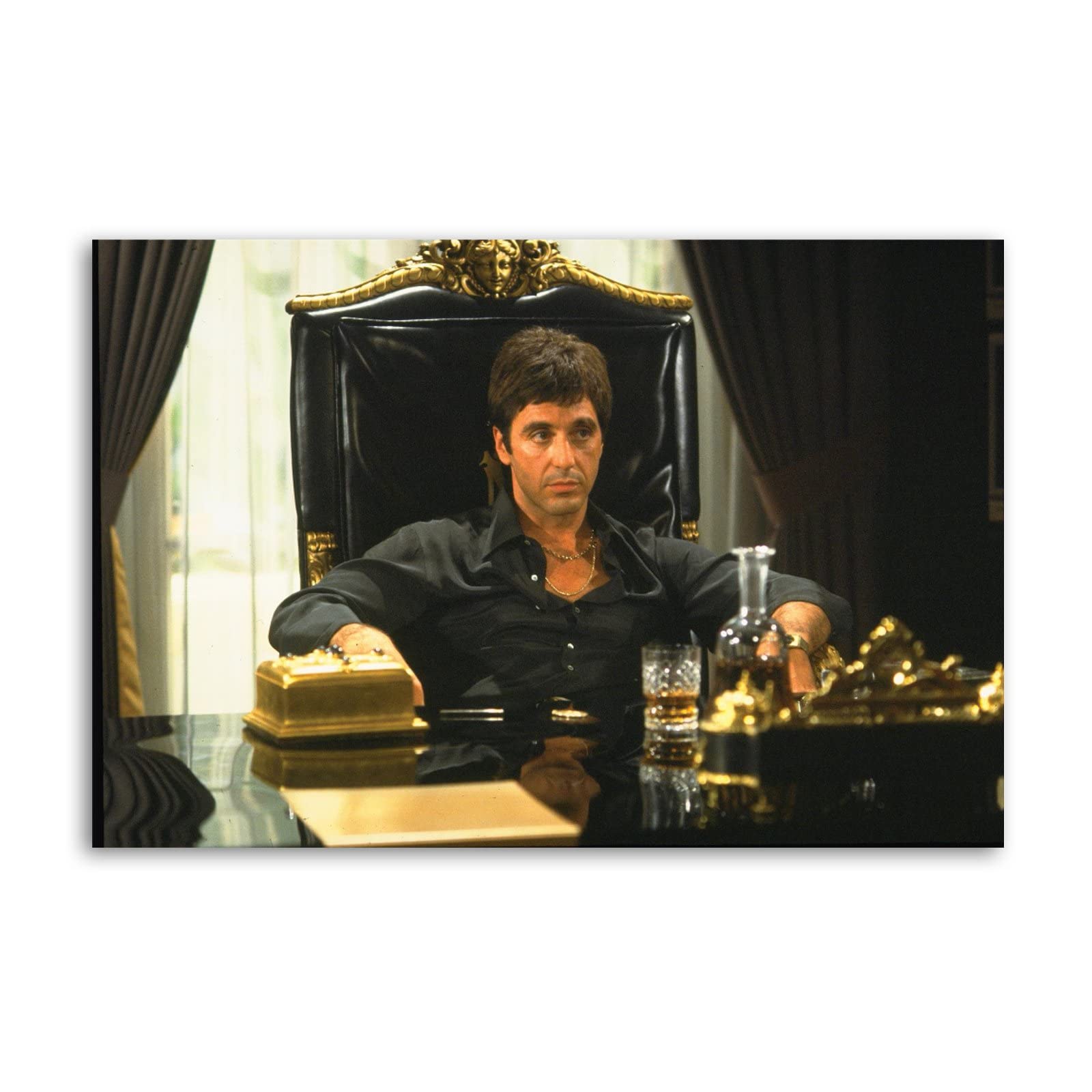 UZS Al Pacino in Tony Montana Canvas Art Poster And Wall Art Picture Print Modern Family Bedroom Decor Posters 16x24inch(40x60cm)