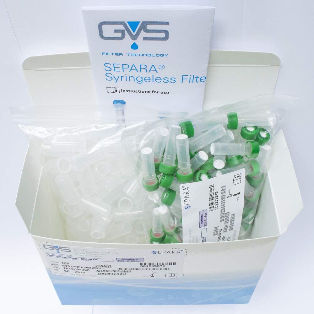 SEPARA Filter Vial, Membrana PES, 0.45µm, 100/pc