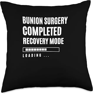 Bunion surgery Completed Recovey Mode Rehab Hospital Throw Pillow