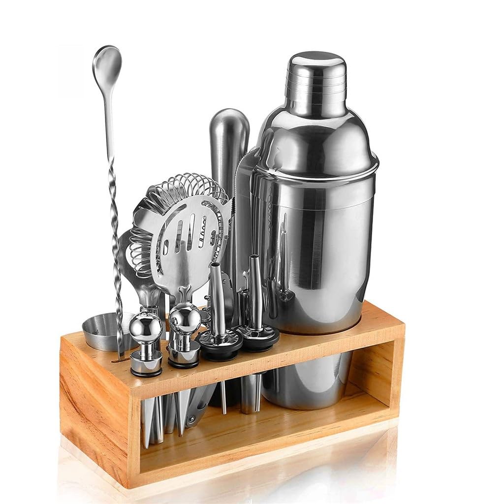 Shaker à Cocktail en Acier Inoxydable : Ensemble Complet de 12 Pièces pour le Bar