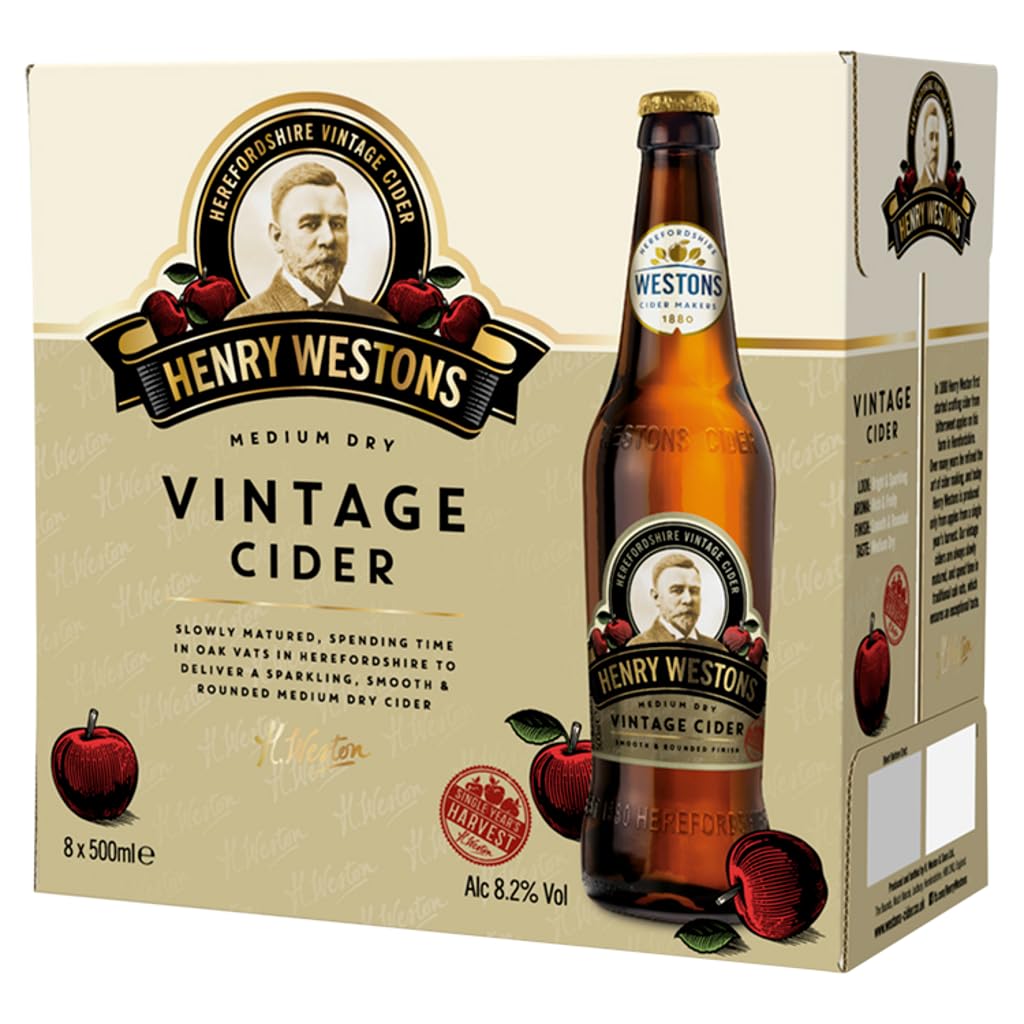 Henry Westons - Sidro vintage a secco medio, 8 x 500 ml