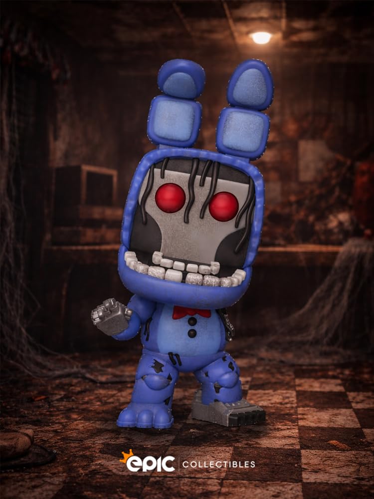 Funko Pop! FNAF: Five Nights at Freddy's - Figura in vinile di Bonnie appassita da collezione in bundle con scatola protettiva