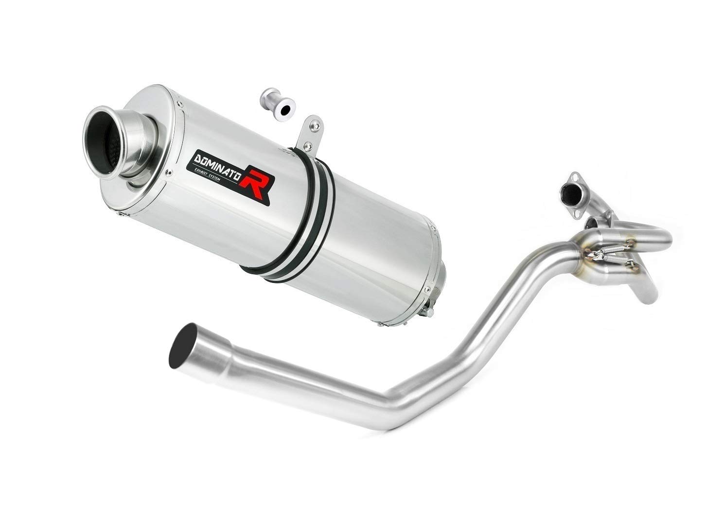 DOMINATOR XT 660 R Colector Lateral Escape Moto Deportivo Oval Silenciador Exhaust Racing Slip-on 2004 2005 2006 2007 2008 2009 2010 2011 2012 2013 2014 2015 2016