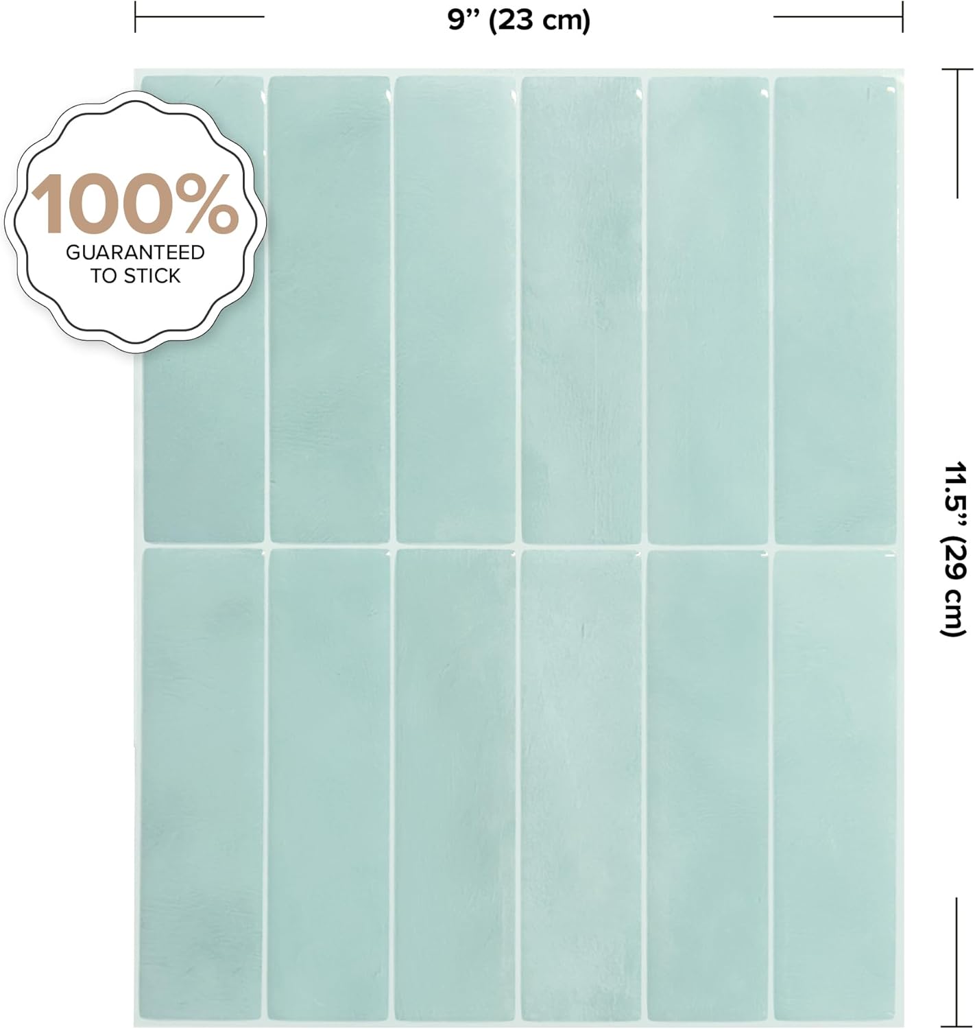 SMART TILES Peel and Stick Backsplash - 5 Sheets of 11.43" x 9" - 3D Adhesive Peel and Stick Tile Backsplash for Kitchen, Bathroom, Wall Tile