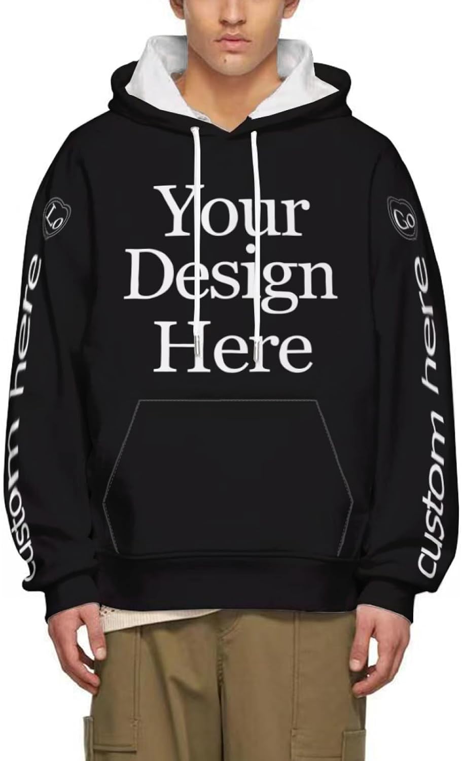 Custom Unisex Hoodies Personalized Men Women Adult Pullover Sweatshirts with Pocket Design Your Own Text Photo Logo Winter - Image 2