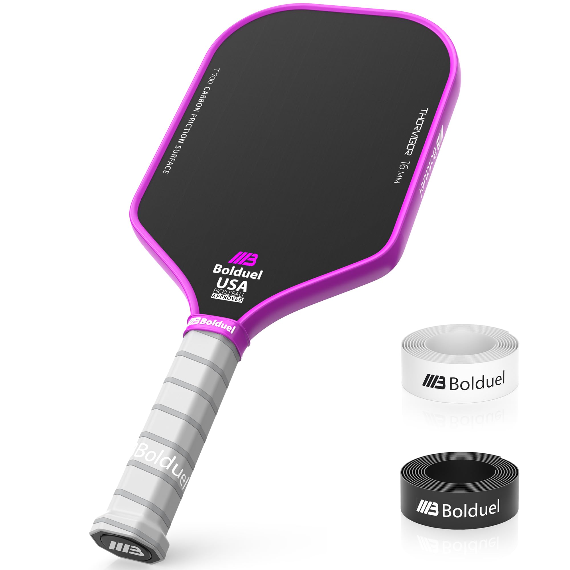 USAPA Approved Carbon Fiber Pickleball Paddles Pro-Level for Aggressive, Offensive Player, Pickleball Paddle with 16mm Polymer Honeycomb Core &
