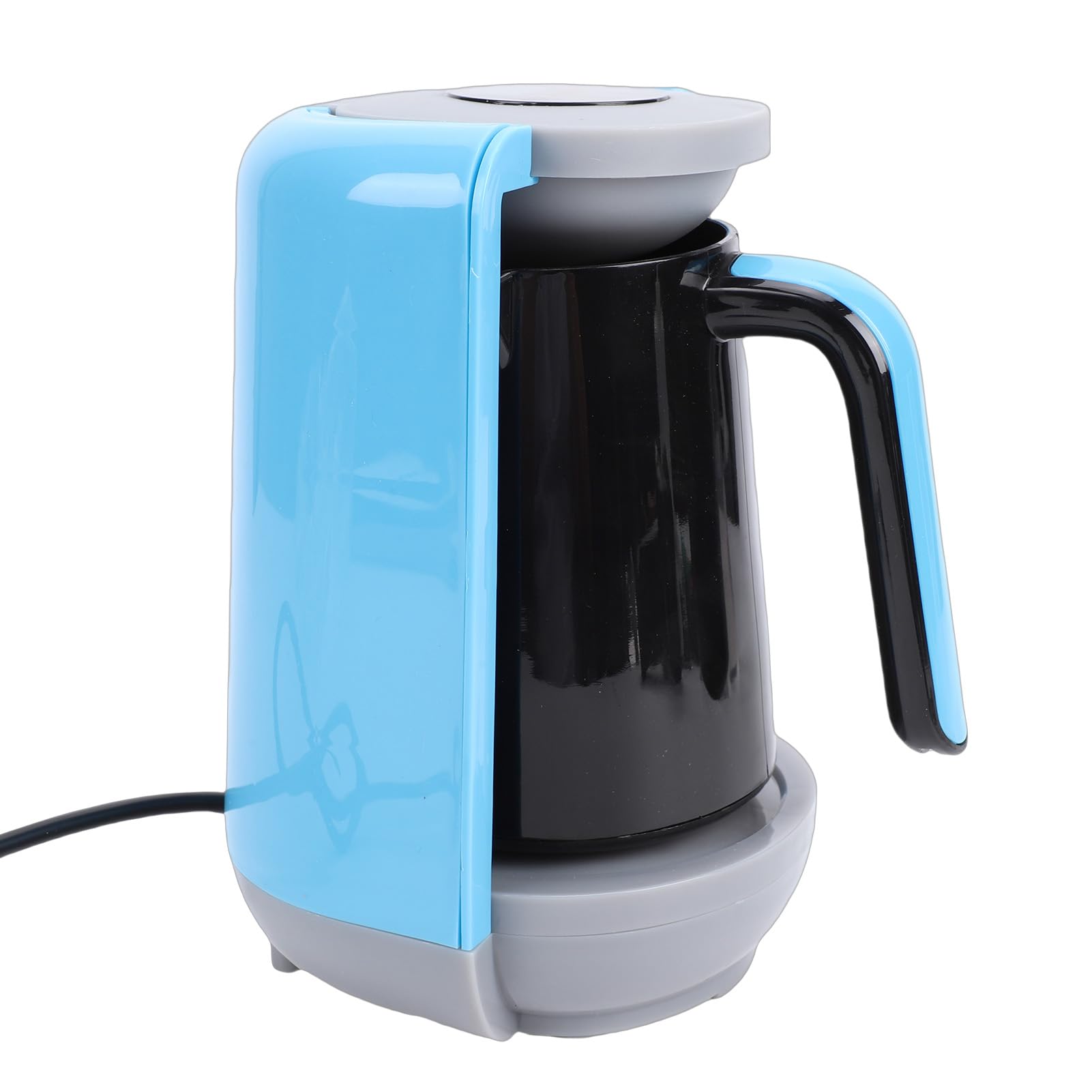 Macchina per caffè Turco da 400 W, Rapidamente un caffè Saporito in 5 Minuti, Macchina per Automatica, per il tè con Tazza, Uso Multifunzionale per Viaggi in (Blu)