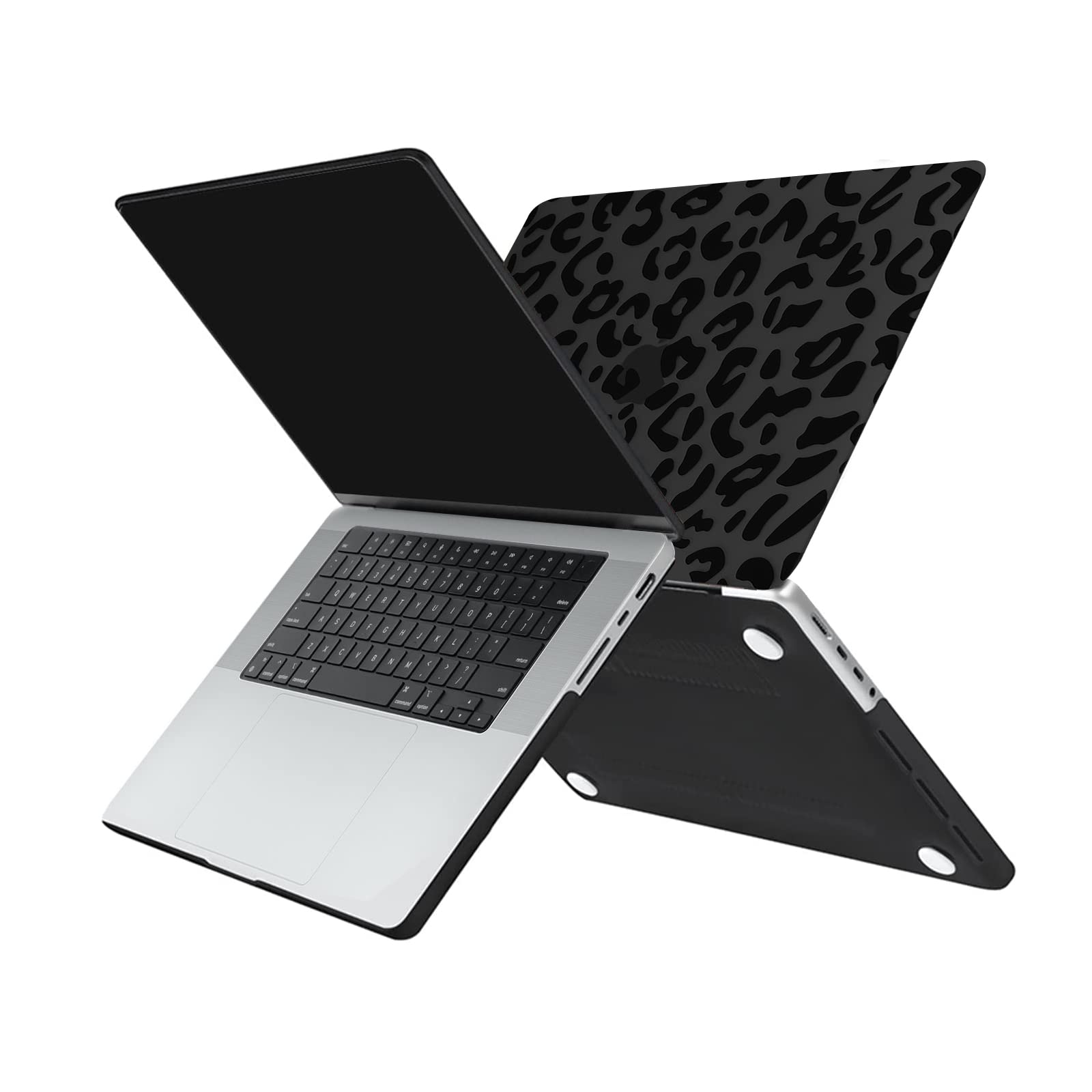 14 Inch Laptop Case MOSISO Compatible With MacBook Pro 14 Inch Case 2025-2021 M4 M3 M2 M1 A3112 A3185 A3401 A2918 A2992 A2779 A2442 Pro Max Chip Plastic Leopard Grain Hard Shell