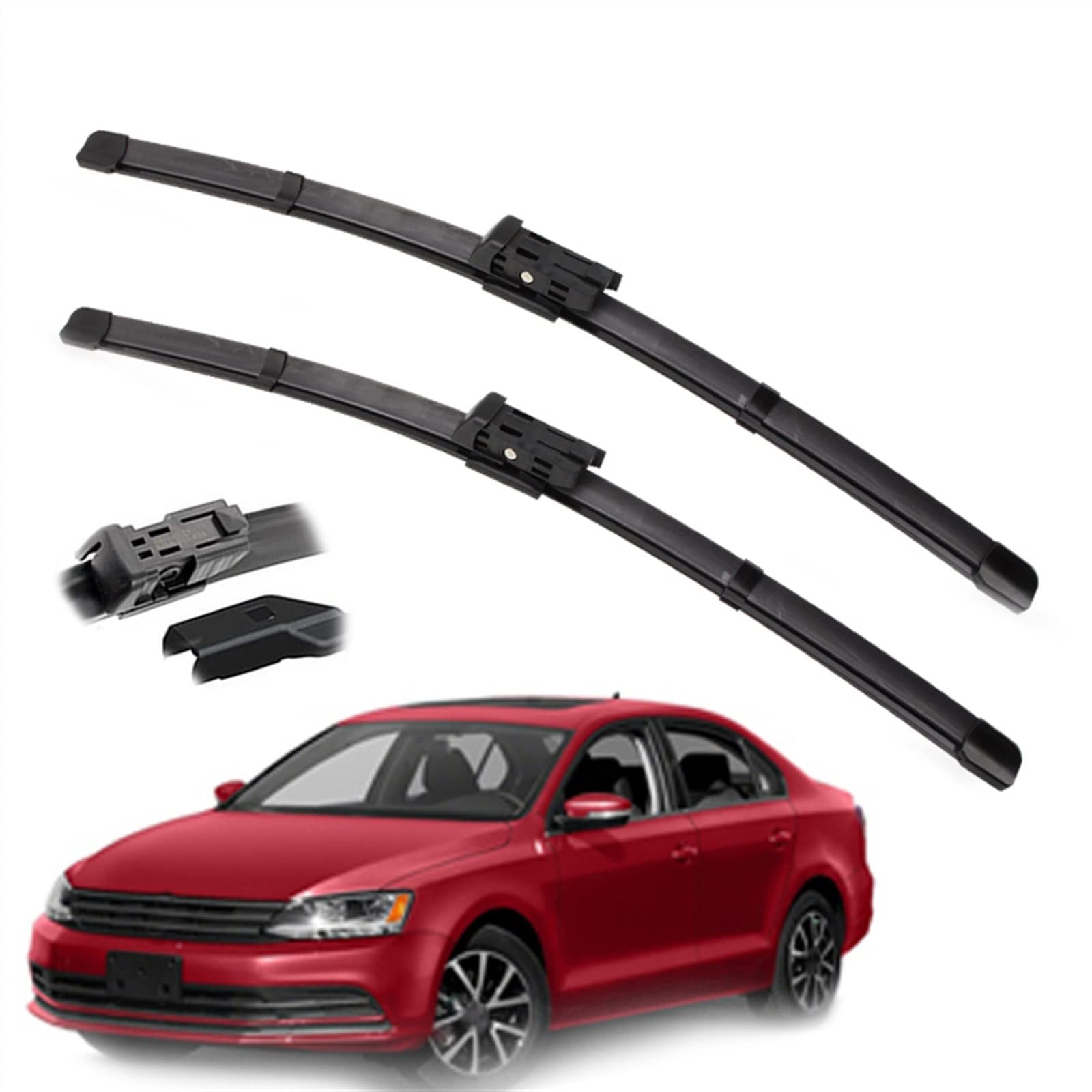 Essuie-glace avant Jetta MK6 (2011-2019) balais de voiture 24+19 pouces