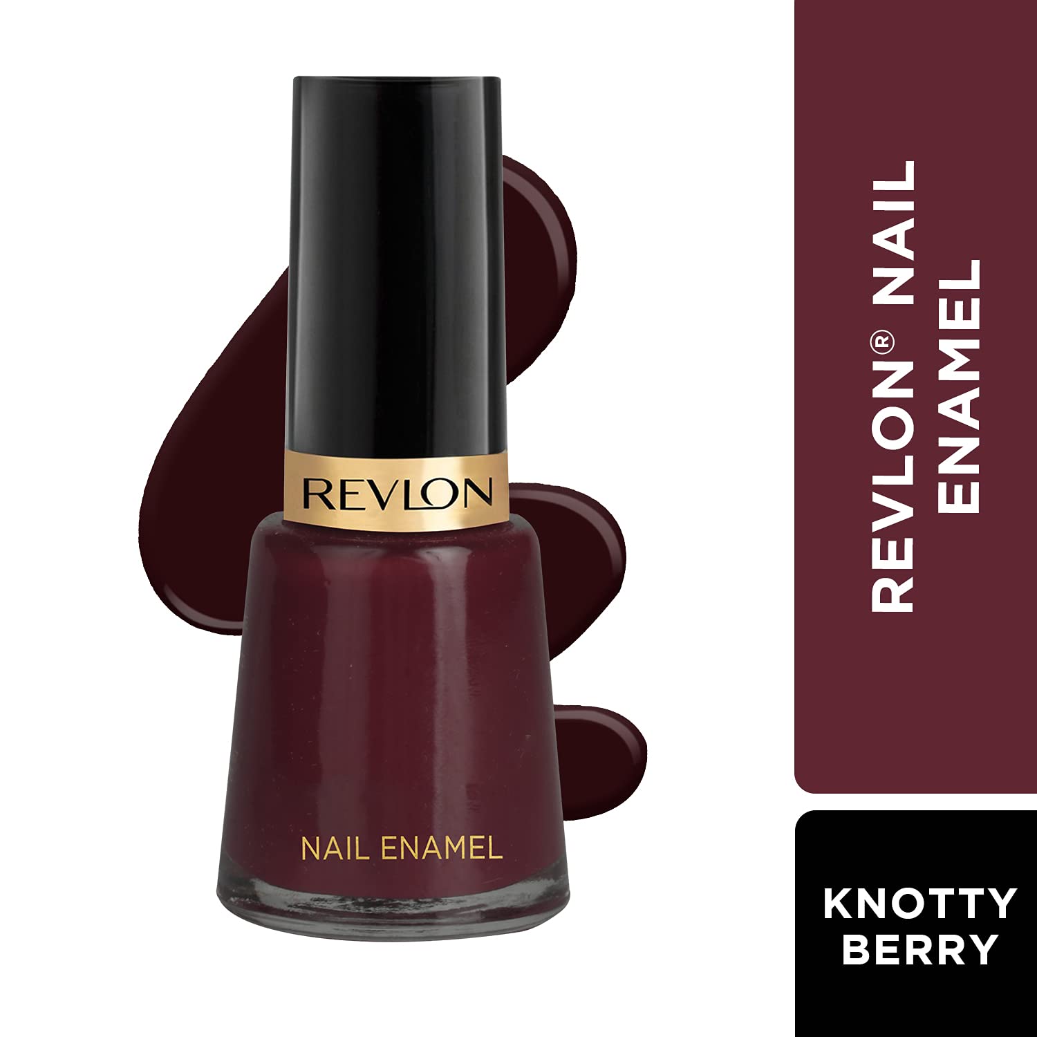 REVLON Glossy Finish Nail Enamel, Knotty Berry, 8ml