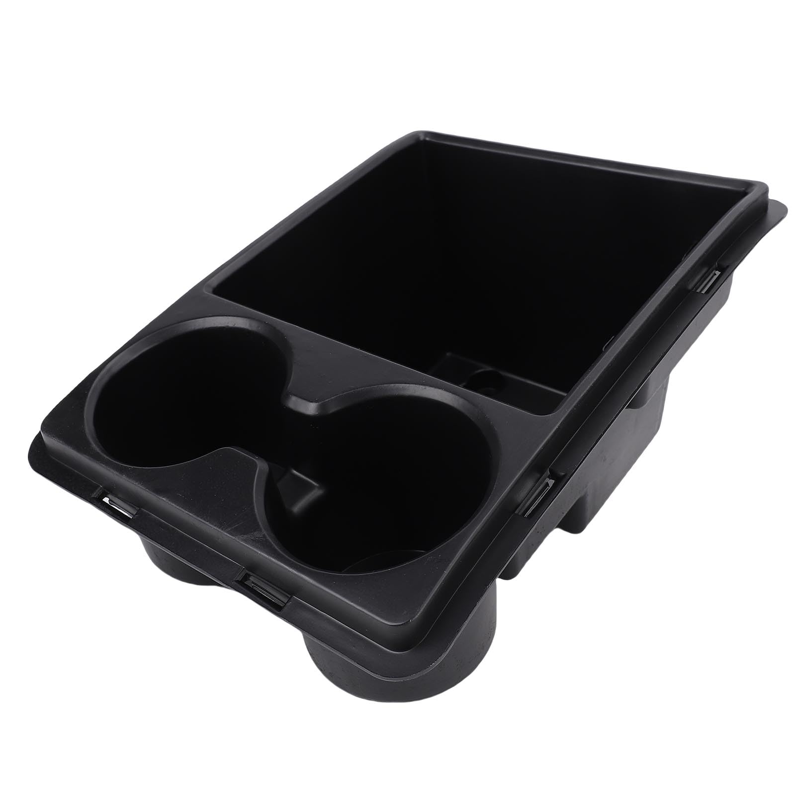 Drfeify Vassoio Organizer per Console Centrale Vassoio per Console Centrale in Plastica Portabicchieri OEM 1QR15DX9AA Aggiunge Spazio 2 in 1 per Telefoni e Bevande Adatto per 1500 2500 3500 2010 2016