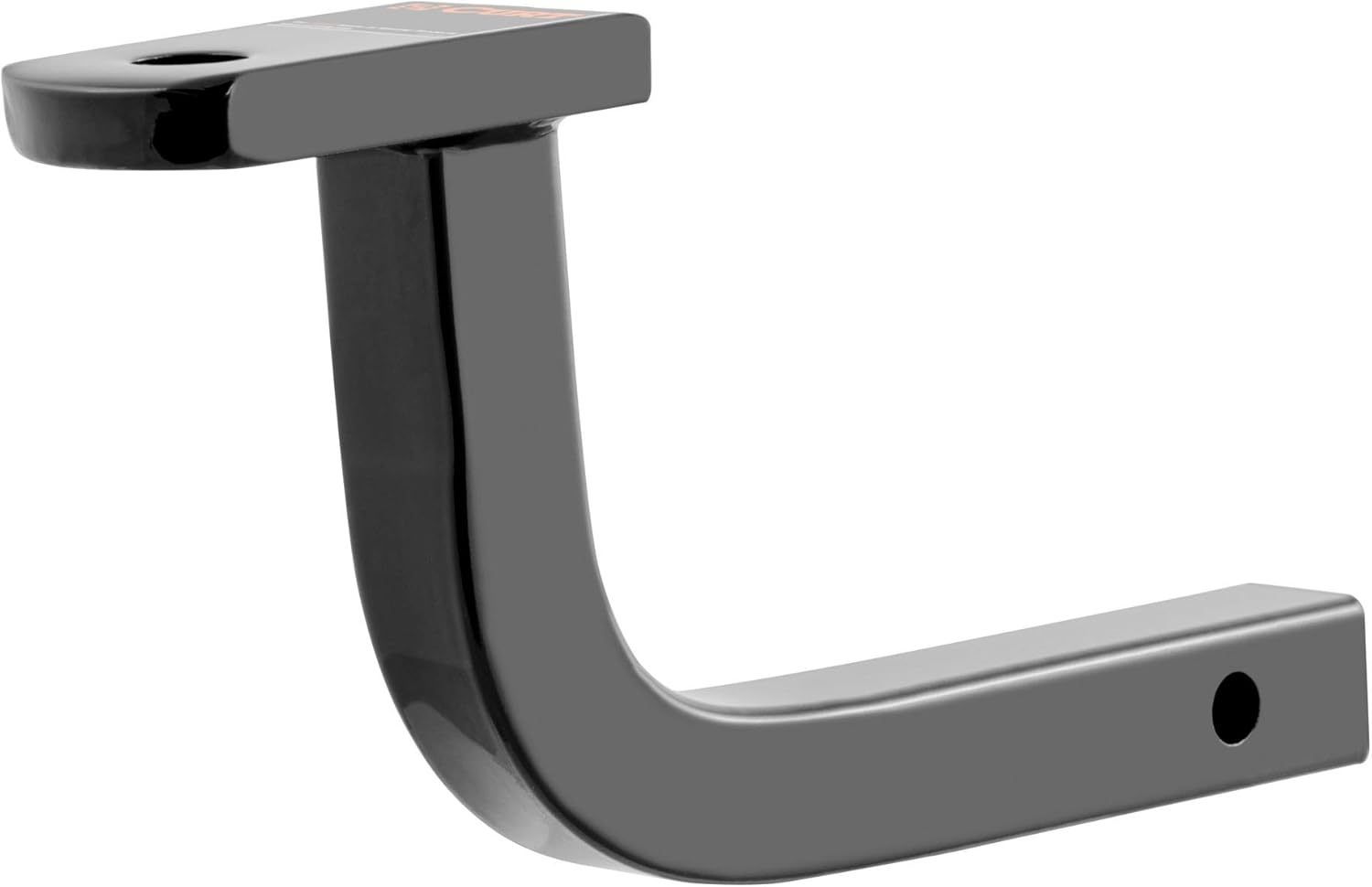 CURT 45014 Class 2 Trailer Hitch Ball Mount, Fits 1-1/4-Inch Receiver, 3,500 lbs, 3/4-Inch Hole, 5-Inch Rise, Gloss Black Powder Coat