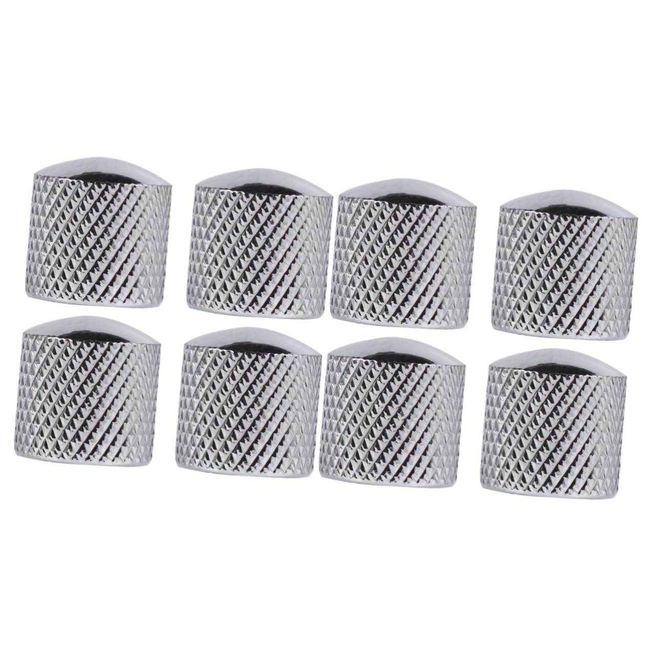 VICASKY 2sets Tone Volume Knobs for Electric Bass Guitar Metal Dome Guitar Knobs Accessories 4pcs*2