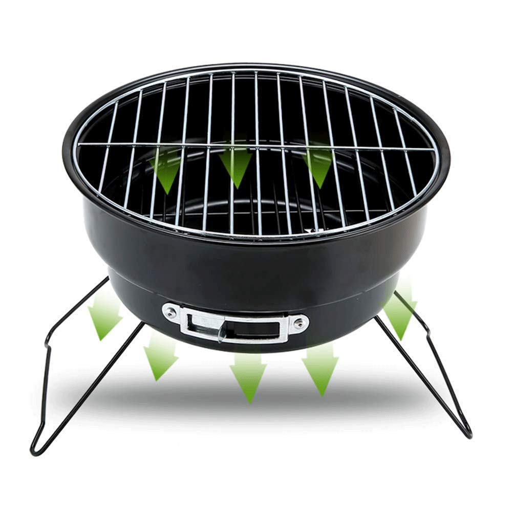 Grill Premium Przenośny grill węglowy na piknik świeżym powietrzu, dla 1-3 osób Impreza kempingu 2625 cm,Grill ogrodowy