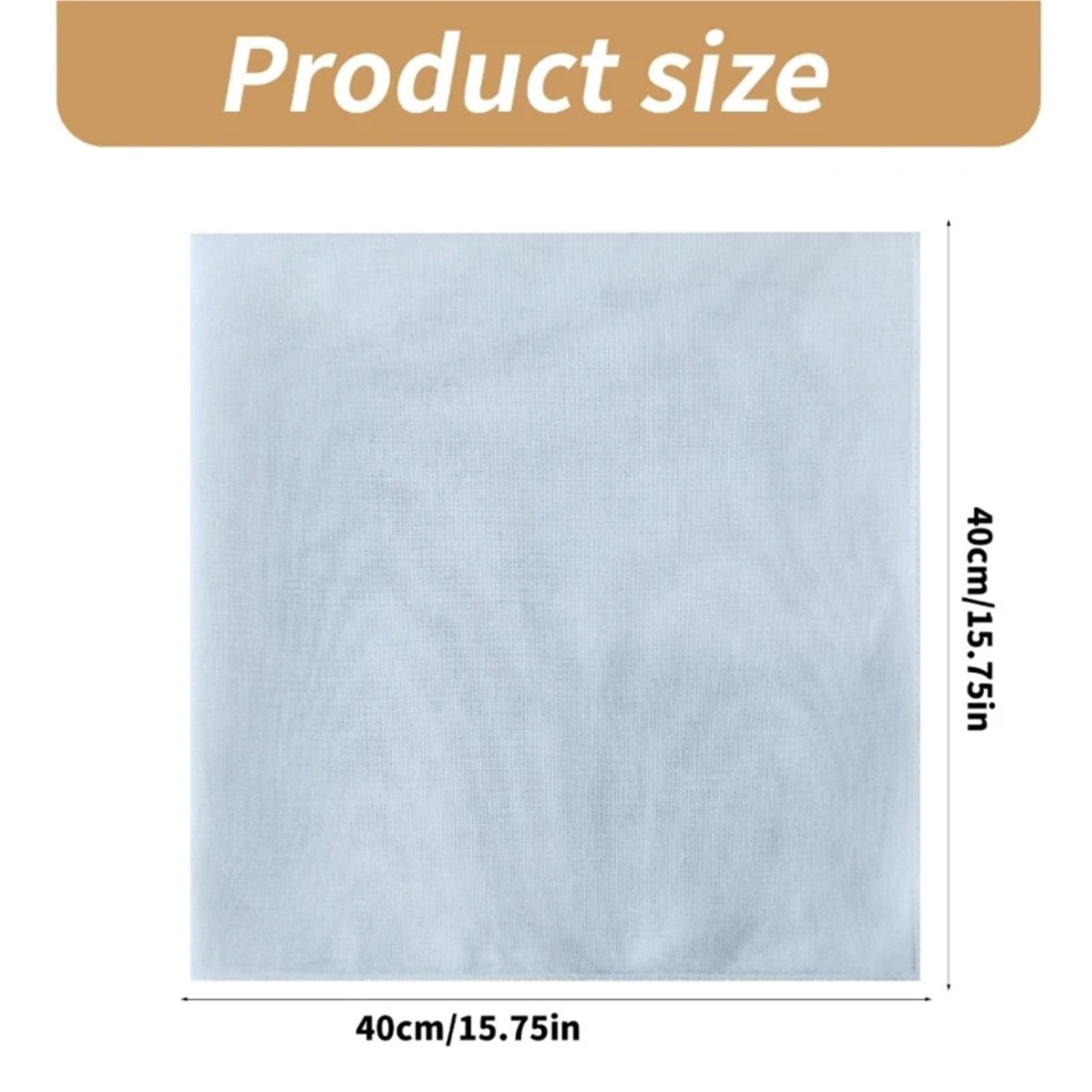 Fazzoletti Uomo 6 Pezzi Fazzoletto da Taschino Signori fazzoletti Bianchi Bandana Grande Asciugamano Tascabile ad Alta assorbenza 40x40 cm per Abiti