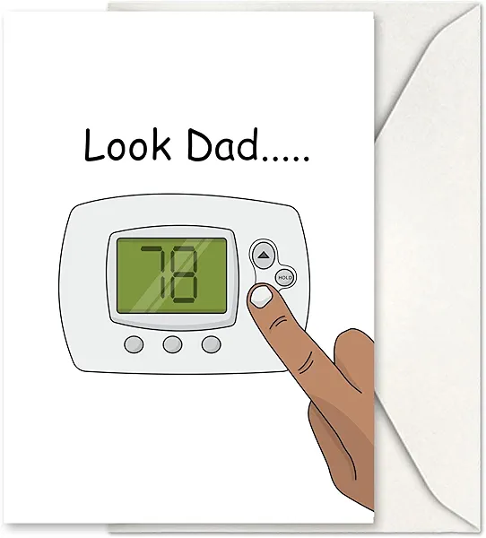 GIFTING GIGGLES Funny Happy Birthday Card for Dad – Great Happy Bday Gift for Father, Papa, Step Dad, Daddy, Padre | 30th 40th 50th 60th 70th 80th 90th