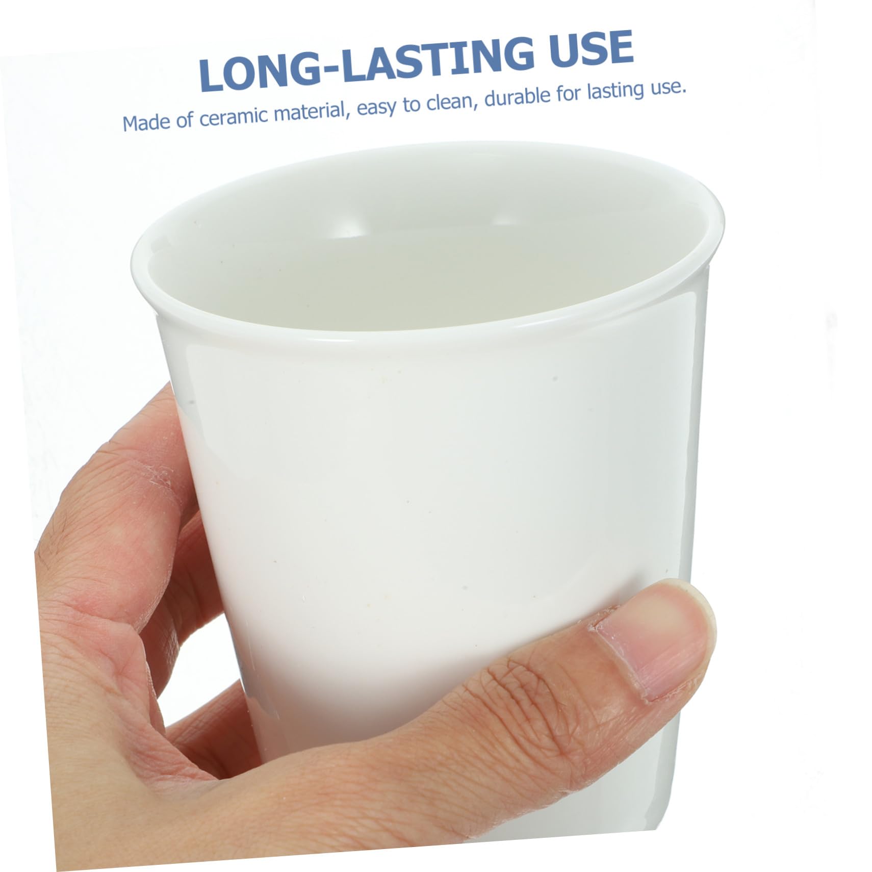 10 Stück Keramikbecher 180 Ml Pappbecher Design Trinkbecher für Tee Kaffee Wasser Haus Büro