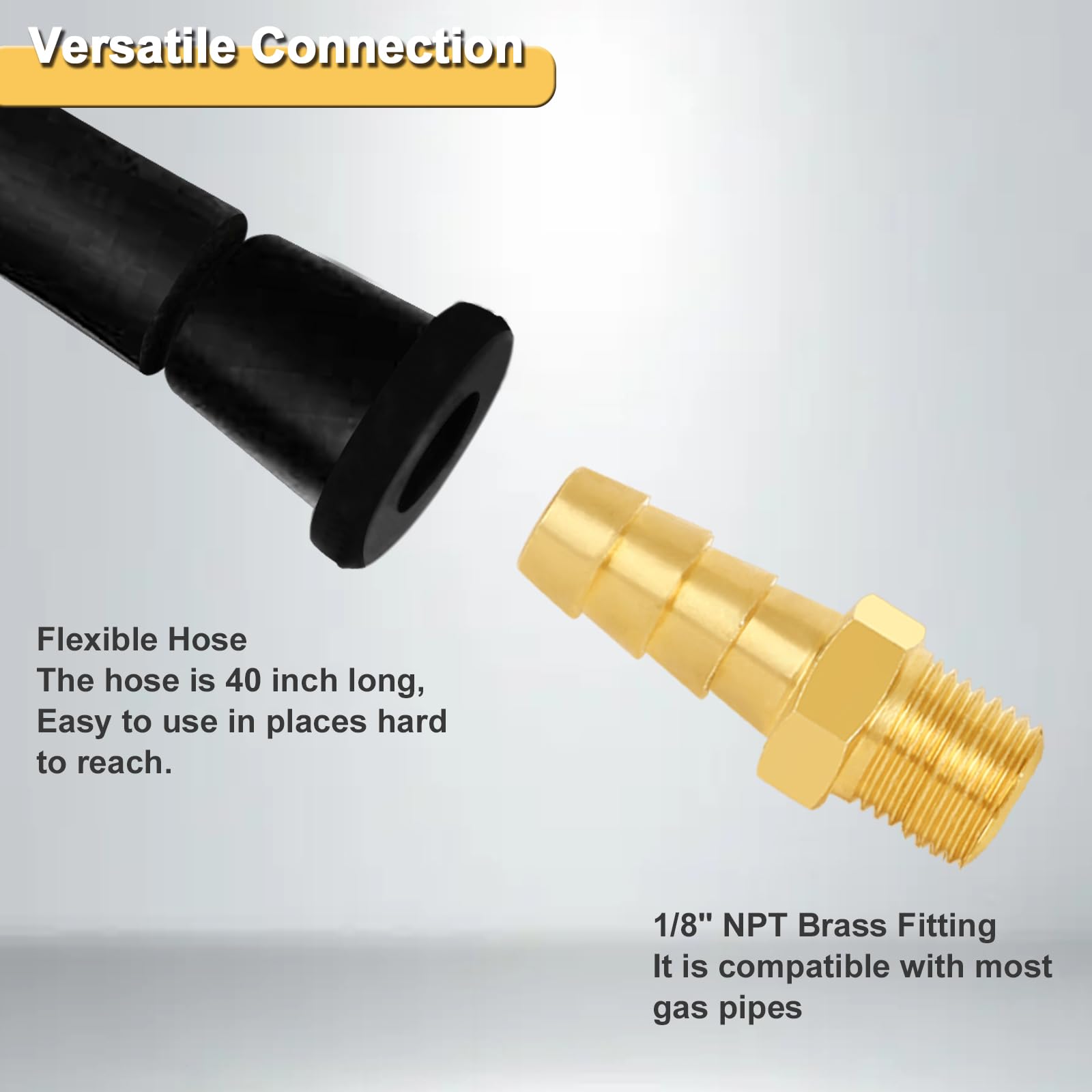 UHARBOUR Manomètre à gaz LP Testeur de pression 0-25,4 cm W.C, 0,3 cm NPT