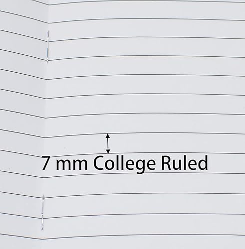 Miniatura 4 de 24 cuadernos de bolsillo de 4.9 x 3.5 pulgadas, 24 hojas (48 páginas) de 0.276 in, papel de 2.47 ozm con rayas universitarias (24)