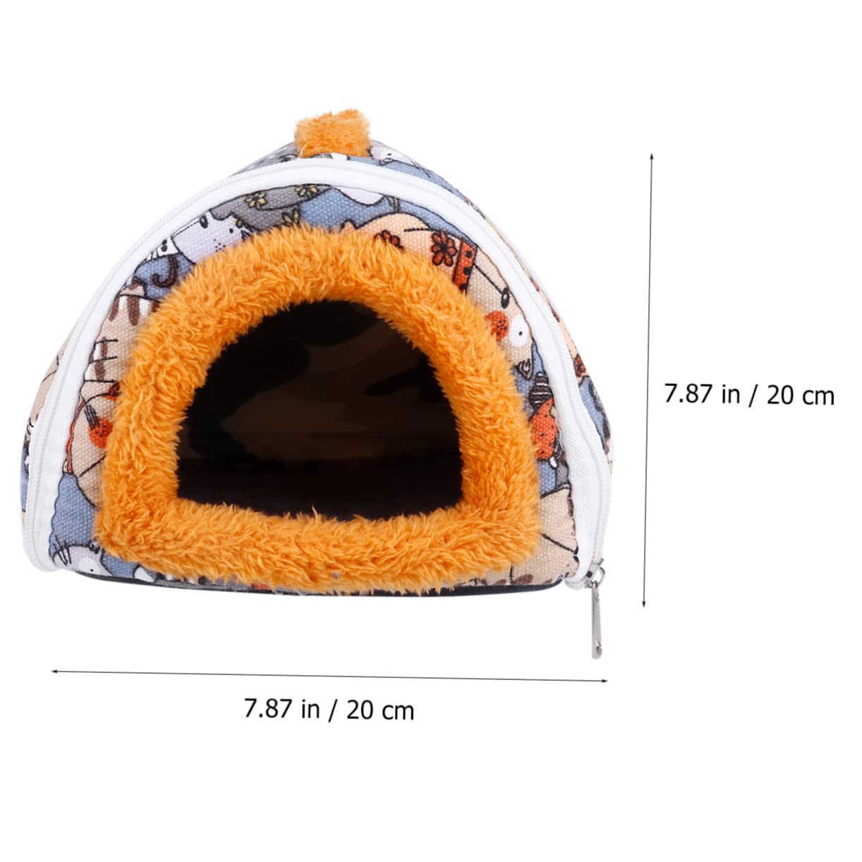 Kisangel 2stücke Warmes Hamster Nest Aus Canvas Und Kuschelhöhle Für Kleintiere Wie Hamster Und Meerschweinchen Für Bett Und Transport Hält Haustiere Im Winter Warm Und Bequem
