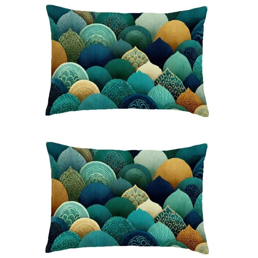 Housse de coussin 60x90cm imperméable lot de 2, le cadeau idéal pour décoration maison et salon
