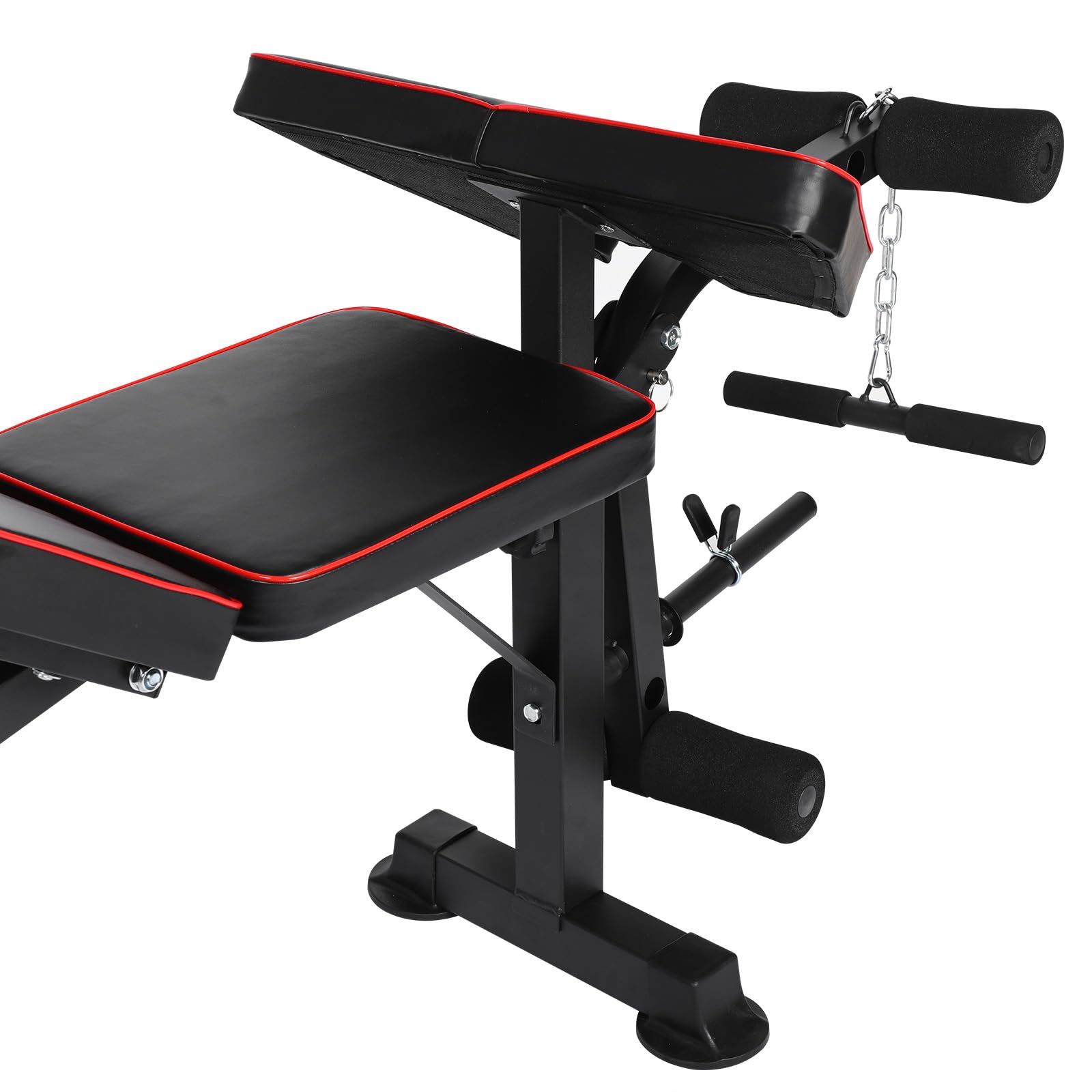 Banco Multiestación Reclinable para Press Banca y Sentadillas, Banco Ajustable para Entrenamiento de Cuerpo Completo, Equipo de Musculación Profesional para Casa o Gimnasio, 34kg