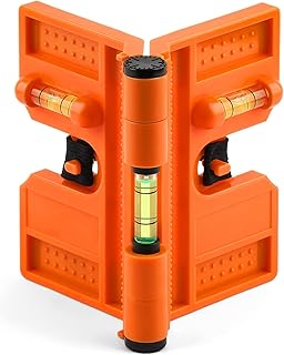 Magnetic Post Level, Folding Magnetic Post Level with Elastic Loop for Hands-free Work