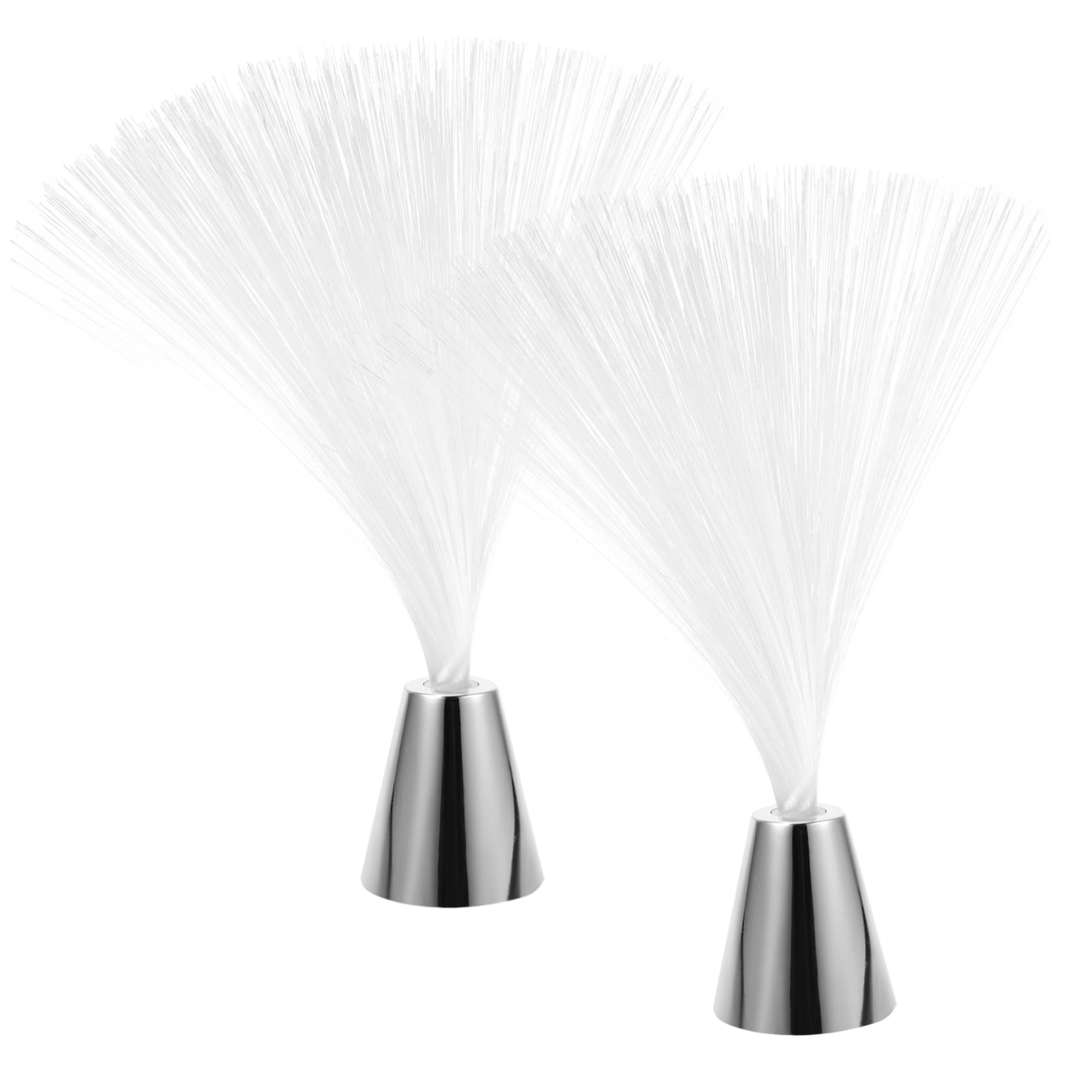 KONTONTY 2pcs Colorful Led Fiber Optic Light Color Changing Decoration Lamp for Weddings Christmas and Parties Battery Operated Batteries Not Included Creates Romantic Atmosphere