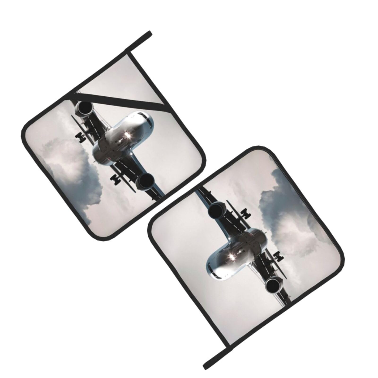 Airplane Art Printed Oven Pot Holders Set of 2 Pcs Heat Resistant Kitchen Microwave Potholders for Cooking Baking Grilling