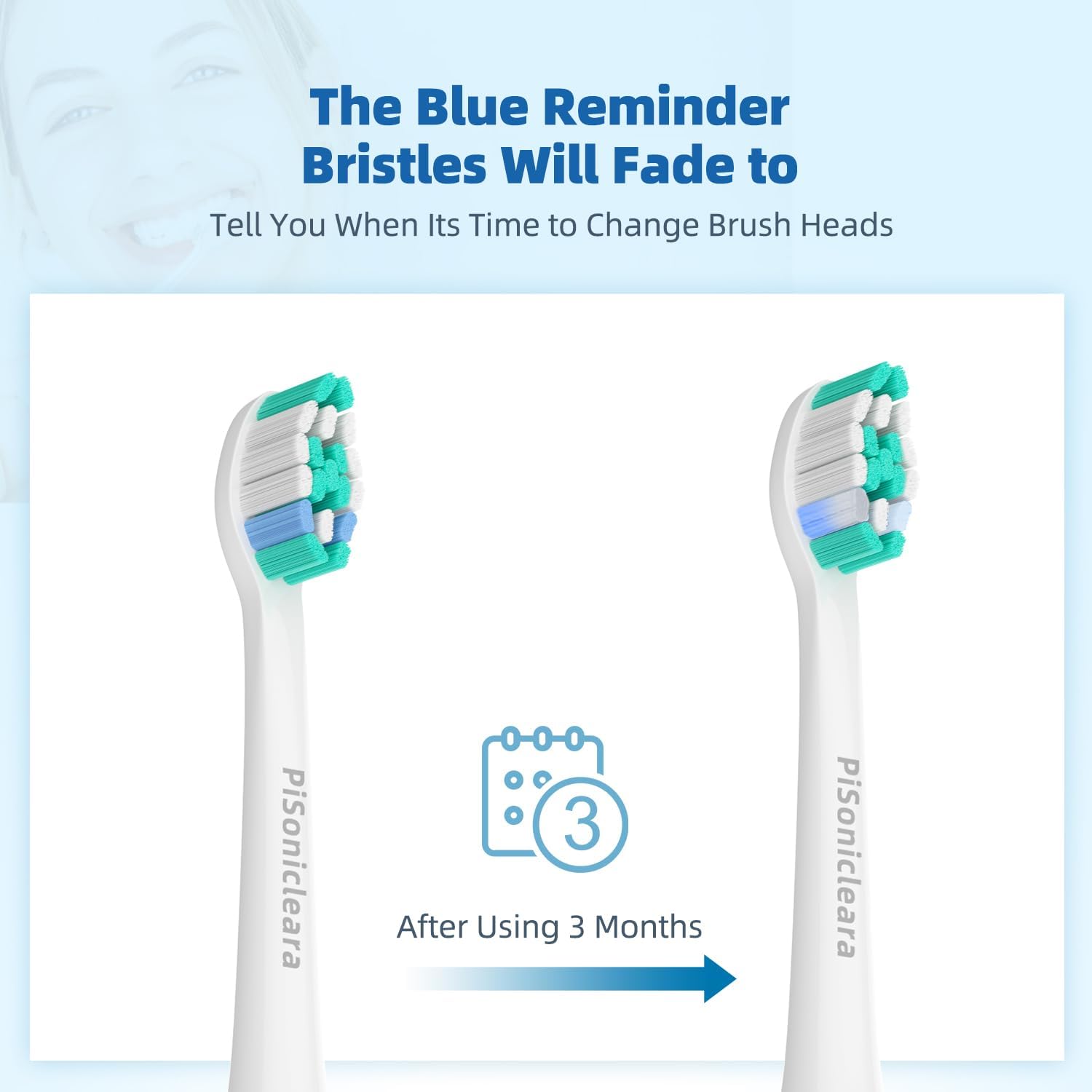 Pisonicleara Replacement Toothbrush Heads(10 Pack) Compatible with Philips Sonicare Brush Heads for Hx6920, 4100 2 Series, HX9023 Hx6240 Hx6610 Snap on Electric Tooth Brush Refill