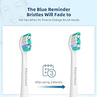 Vista 3 de Cabezales de cepillo de dientes de repuesto (paquete de 10) compatibles con cabezales de cepillo Philips Sonicare para Hx6920, 4100 2 Series, HX9023