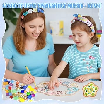 900g Crystal Mosaic Tiles,Polygons Mosaic Tiles Arts and Crafts,About 630 Pieces Mixed Color Mosaic Kit for DIY Crafts,Plates,Flowerpots,Vases,Cups,Home Decor