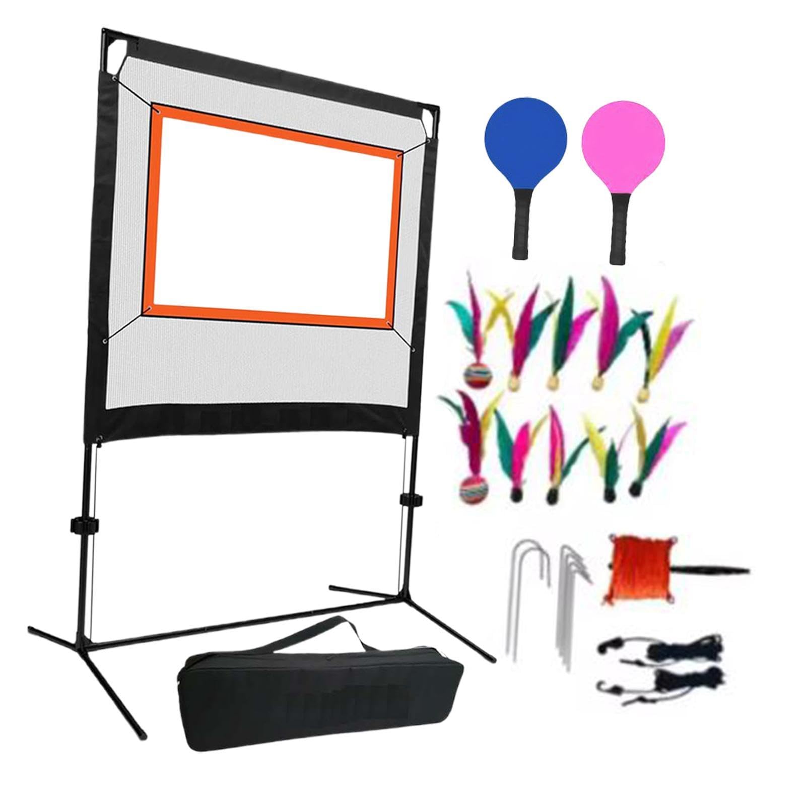 QSTDGVPW Badminton Net Sports Net with Storage Bag Adults with Shuttlecocks with Rackets for Sports Outdoor Backyard Training Parks