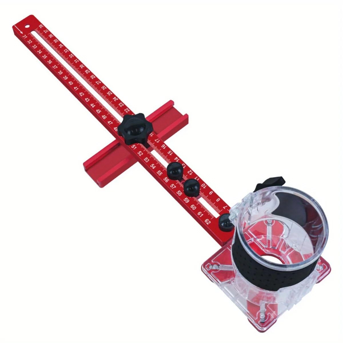 4 w 1 Router Frezowanie Wspornik Groove Sprzęt Szafki Aluminiowy Router Koło Cięcie Jig Frezarka Frezowanie Wspornik Rowka (Metryczny)