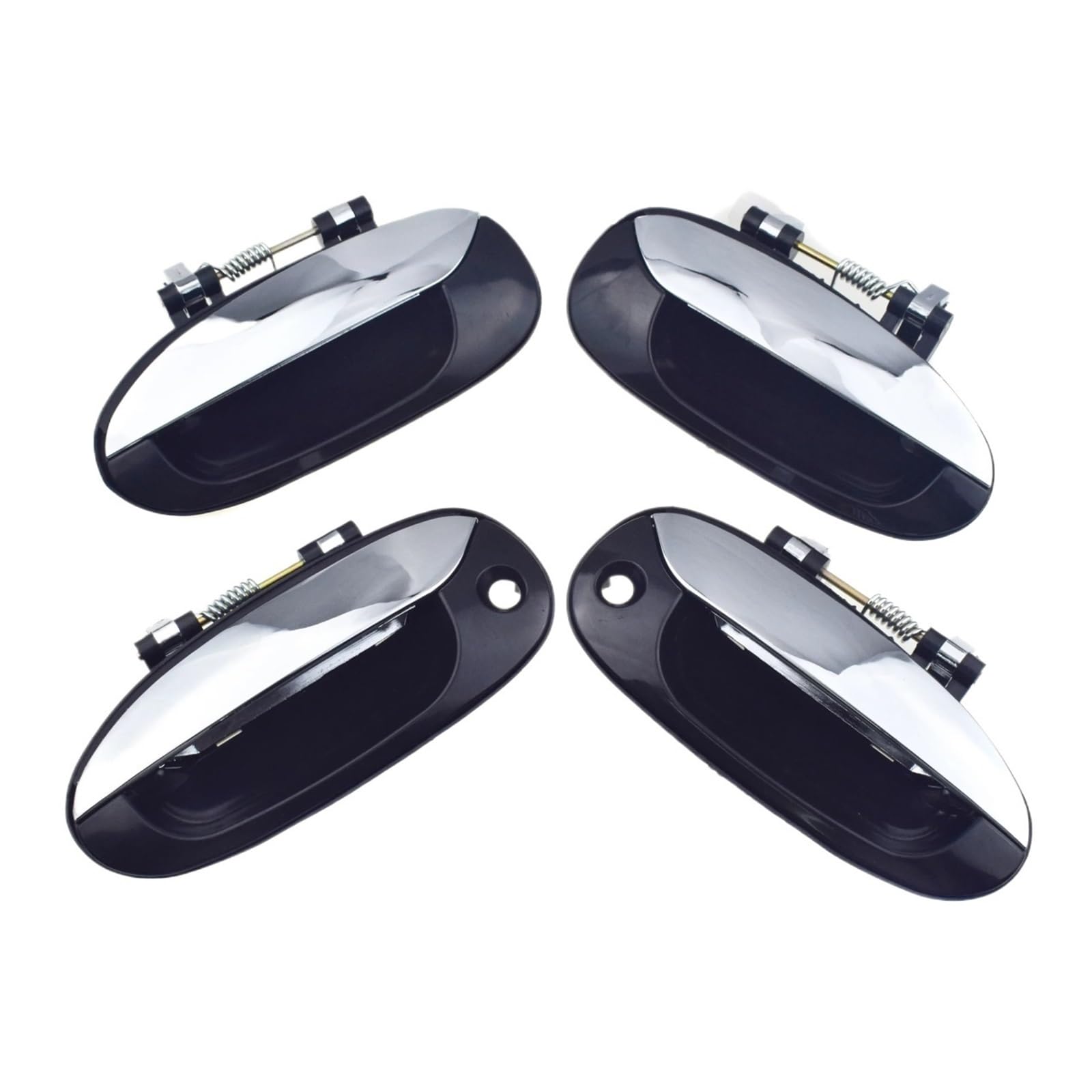 Hillar 4 Front Rear Kit Door Outer Handle For Kia For Carens 2003 2004 2005 2006 Outside Exterior Car Door Handle 0K2fb-58410,0K2fb-59410,0K2fb-72410,0K2fb-73410(4 Front Rear Kit)