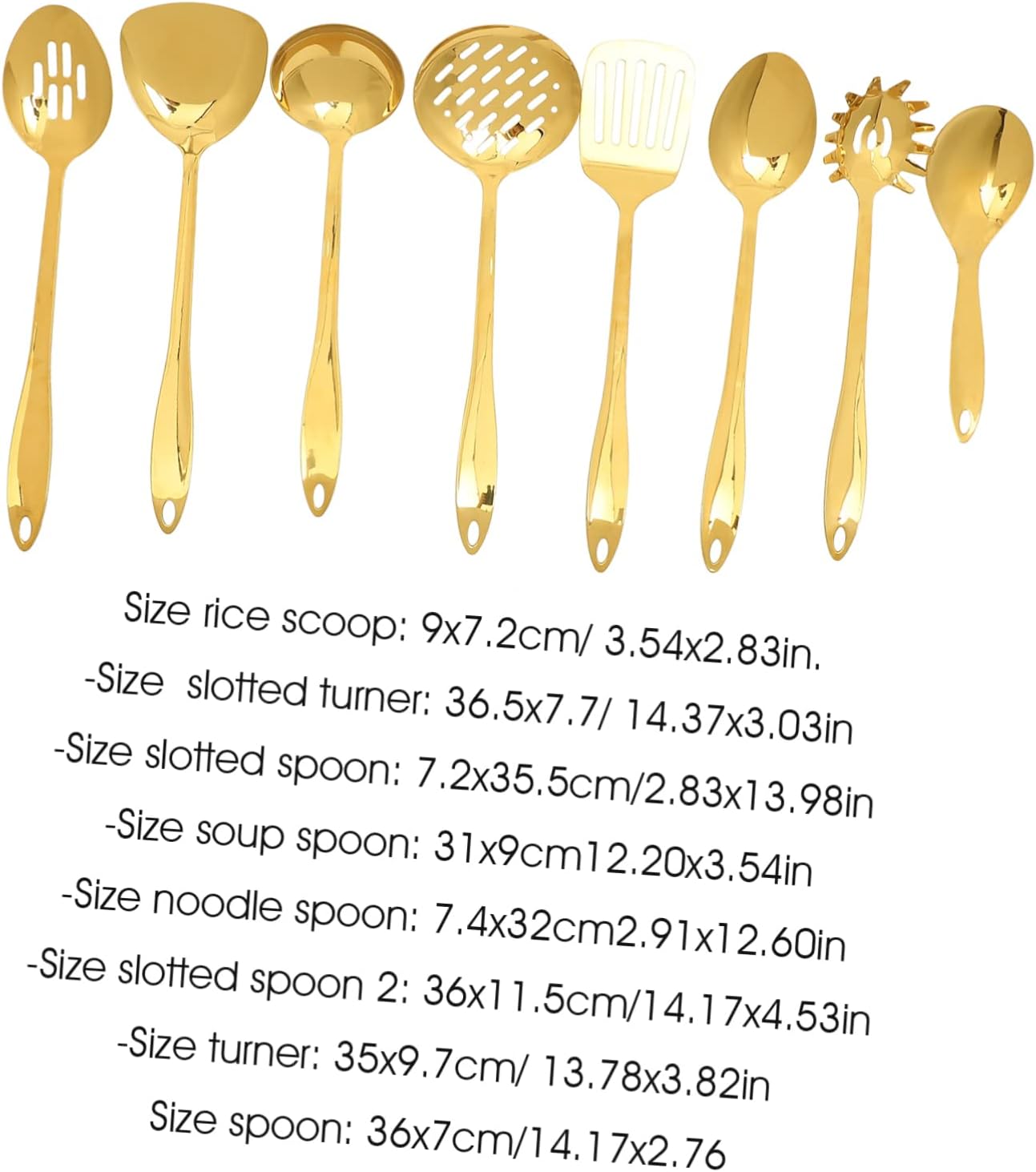 OUNONA Cooking Utensil Set Kitchenware Set Hanging Design Easy to Clean and Store