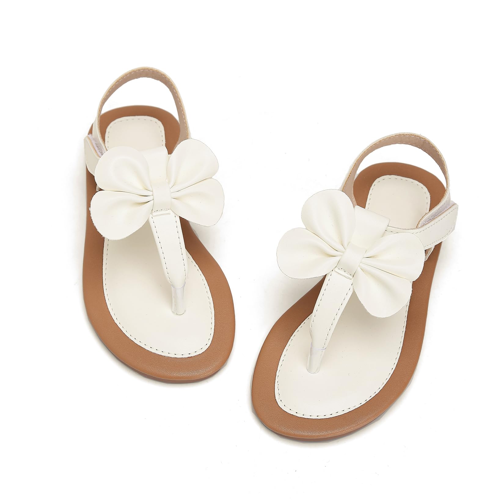 Wxiaoduu Toddler Girls Sandals Summer Flats Dress Shoes for Baby Little Kids Girl