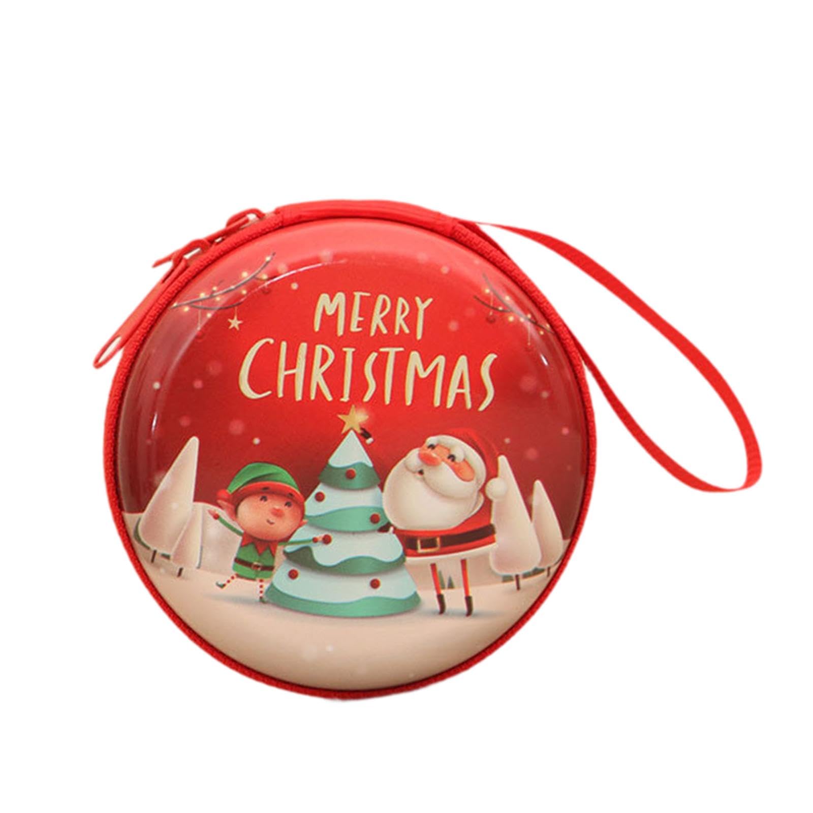christmas coin purse stylish compact small change purse for girls party gift elder elf tree