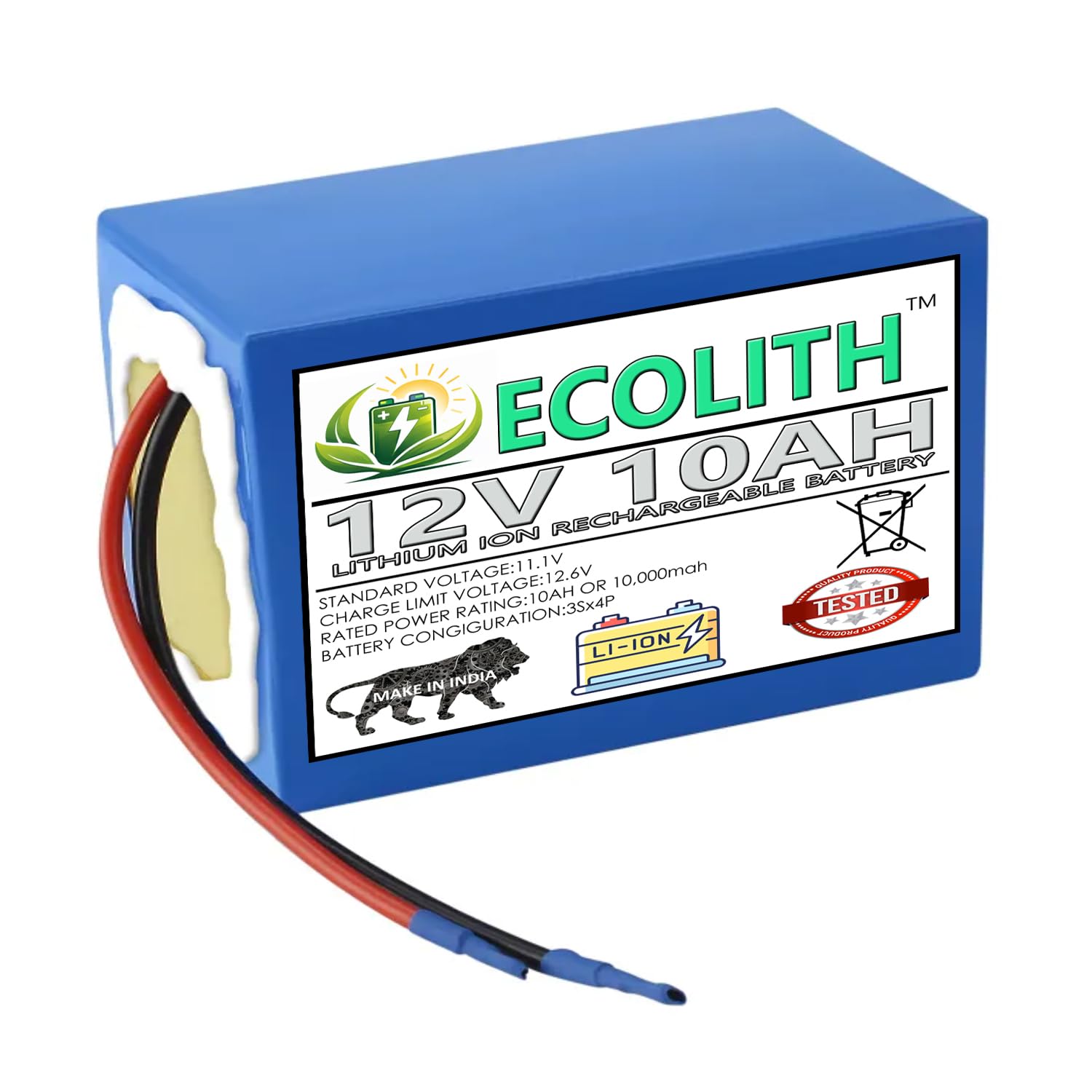 12v 10ah Lithium ion Rechargeable Battery with 20a BMS Protection for Solar Inverter Equipment,Energy Storage Devices, Toys, led lamp,Solar Lantern,and Other Compatible Devices-image-39