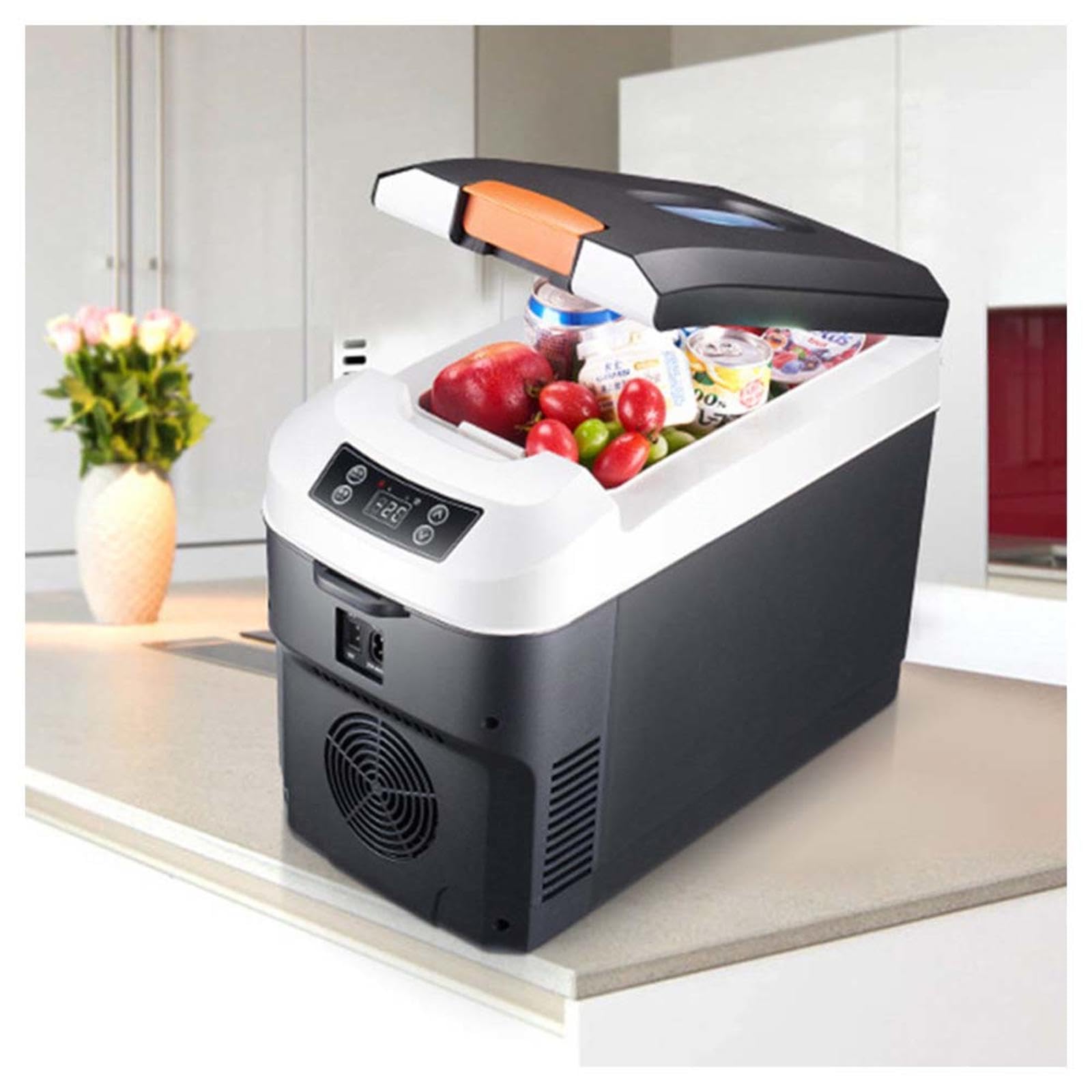 HAZARA Nevera+Portatil+Electrica 10l De Gran Capacidad, Nevera Camper 12v Pantalla TáCtil Inteligente, Ajustable En FríO Y Calor, Frigorifico Portatil Adecuado Para Exterior, Coche.